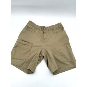 Vintage Y2K 90s Dickies Khaki Cargo Shorts Mid Thigh High Rise Women's 10